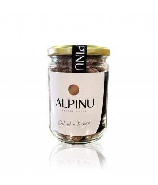 Bote de cristal de pistachos bañados en chocolate con leche - Frutos secos Alpinu