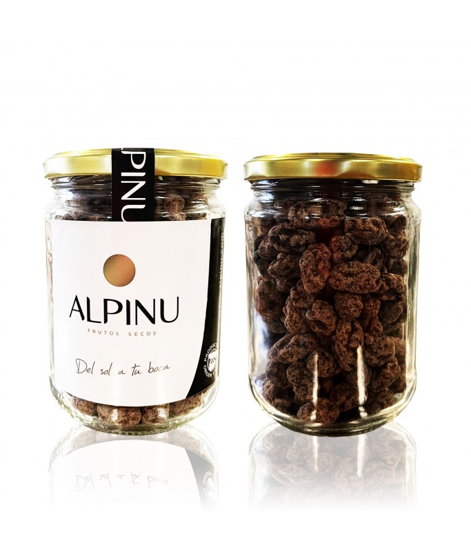 Pistachos recubiertos de chocolate negro - Frutos Secos Alpinu